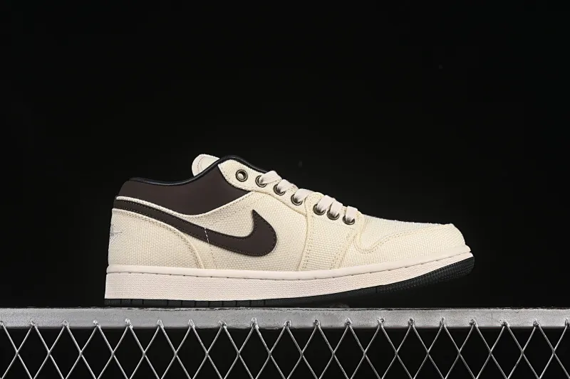 All categories Air Jordan Jordan series basketball shoes Air Jordan 1 Low Air Jordan 1 Low "Dongdan" AJ1 Joe 1 weaving beige low-top cultural and casual sneakers IB8058-110